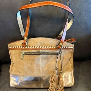 Patricia Nash Metallic Dip Dye Poppy Tote. Brand new with tags